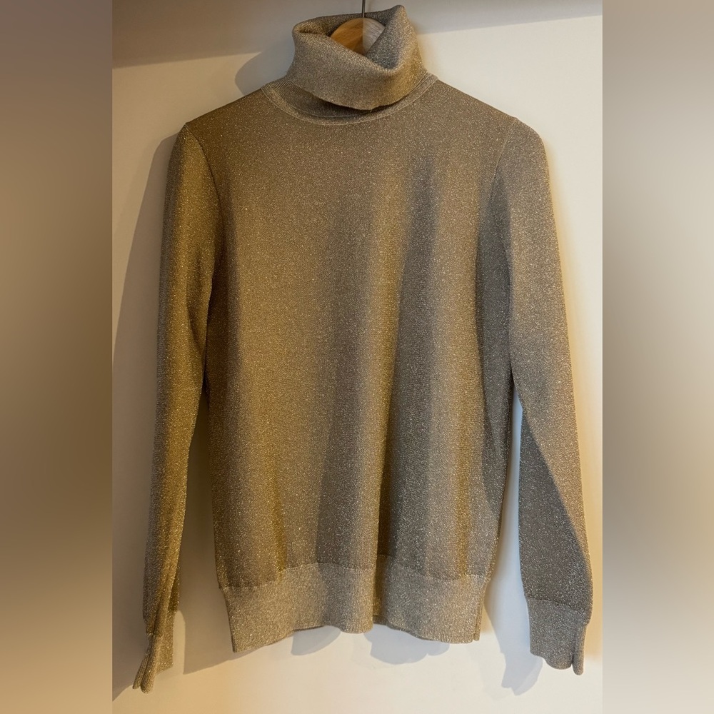 J. Crew NWOT Gold Sweater
